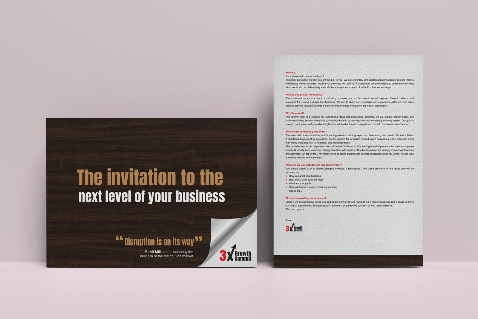 Unbox summit Invite front and inside