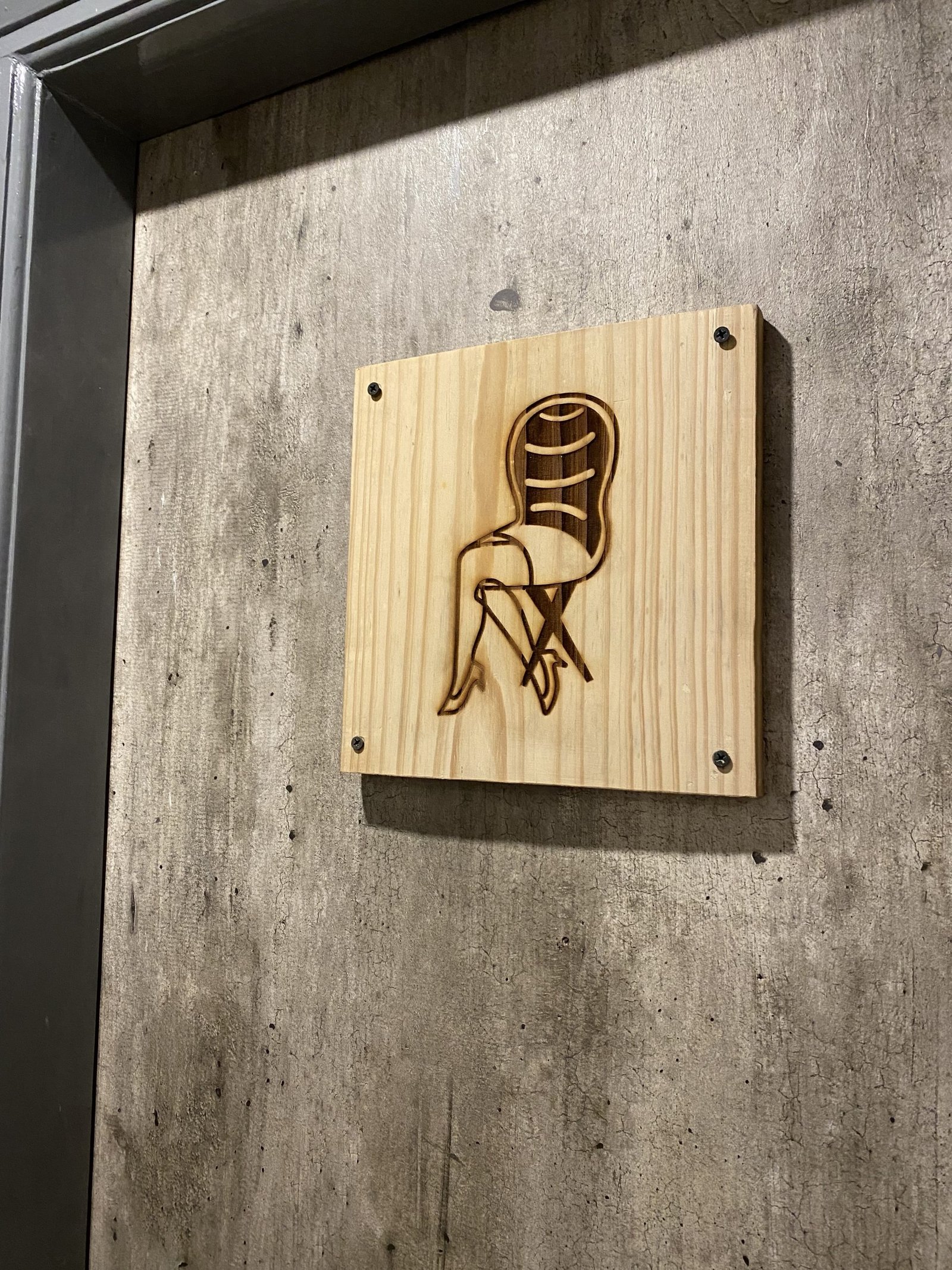 Bathroom signage