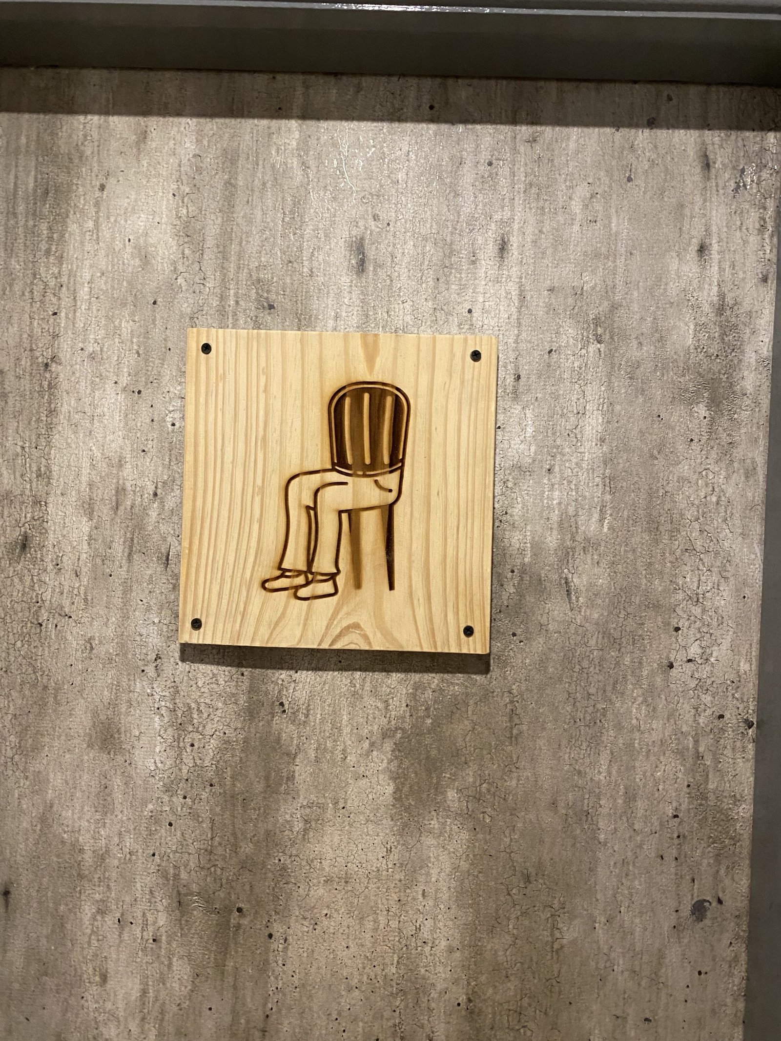 Bathroom signage