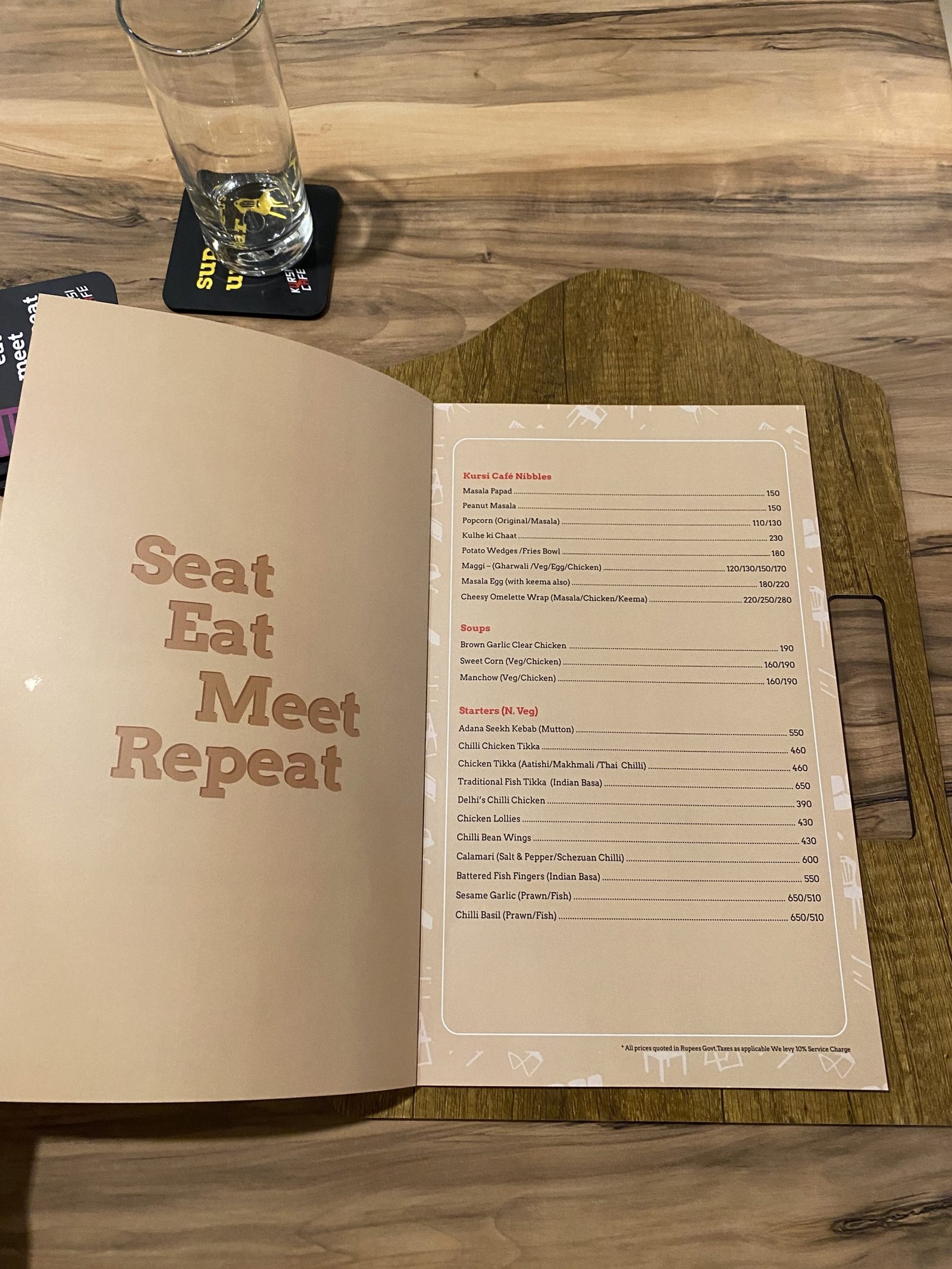 Menu inside