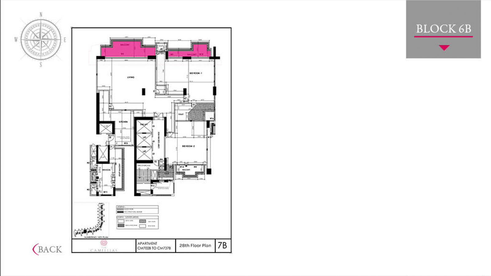 Select apartment to view floor plan