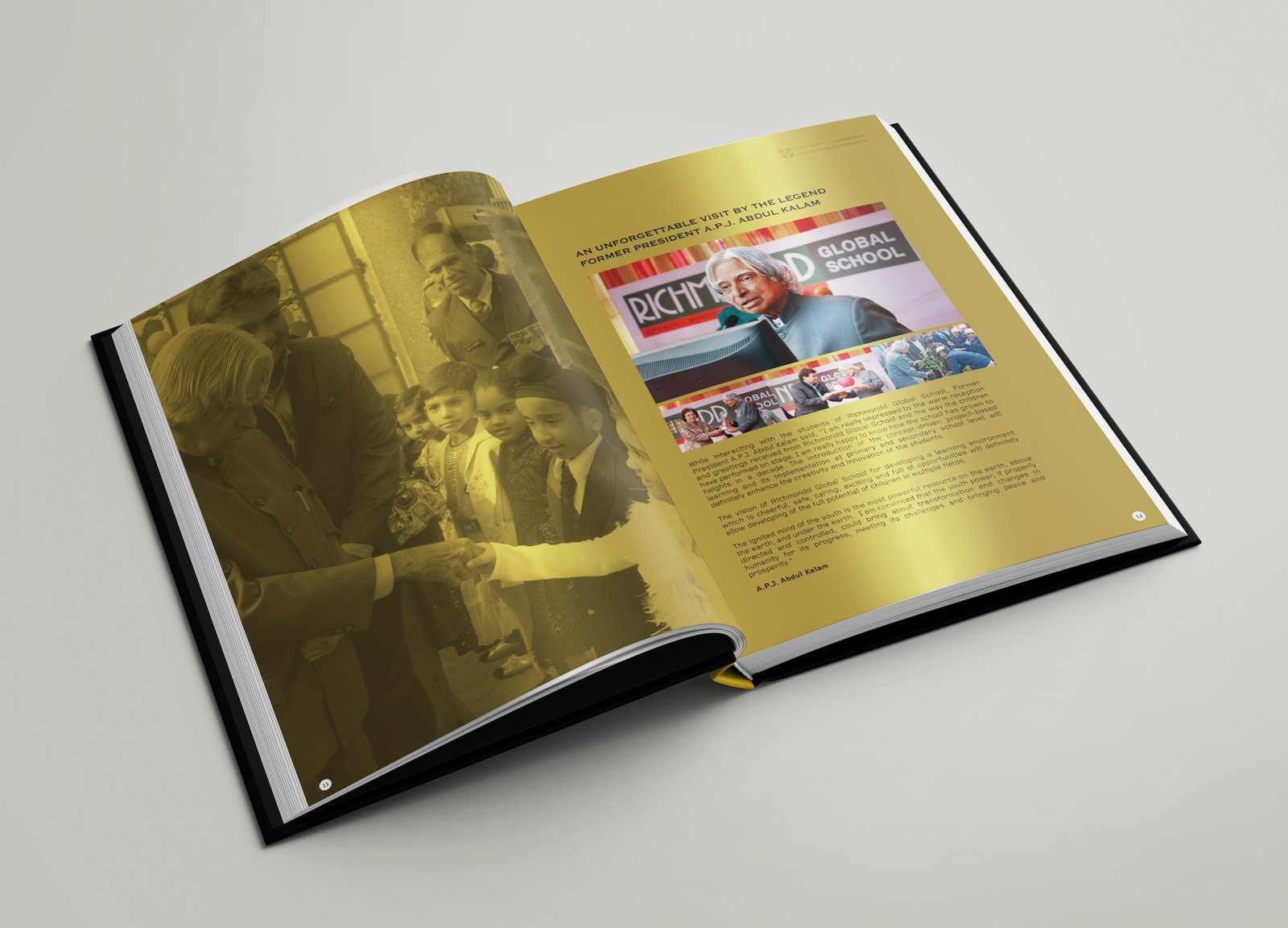 Inside page- visit by dignitaries