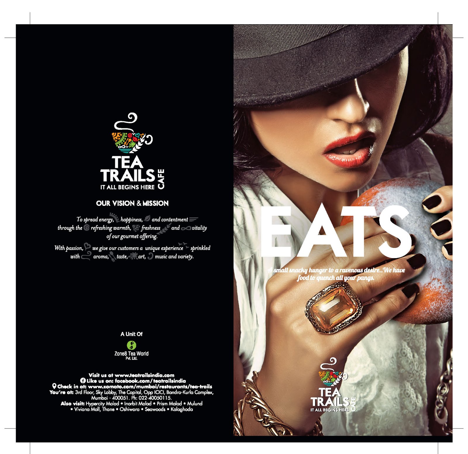 Eats menu cover