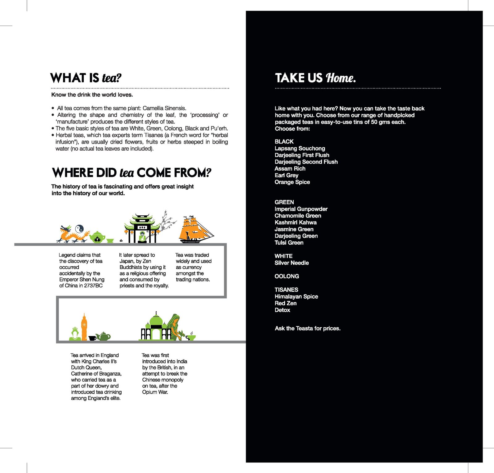 Teas menu- introduction