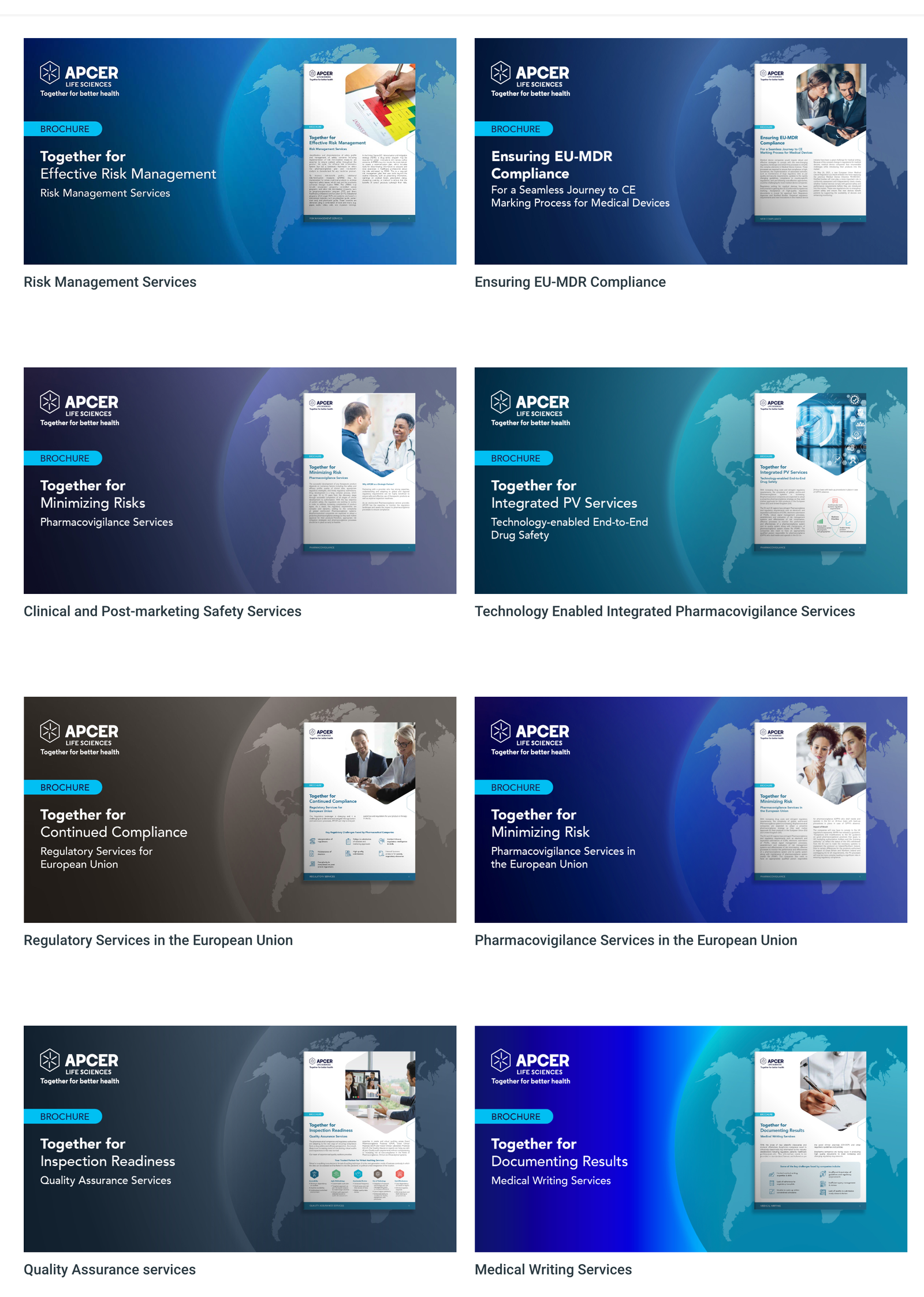 Brochures page