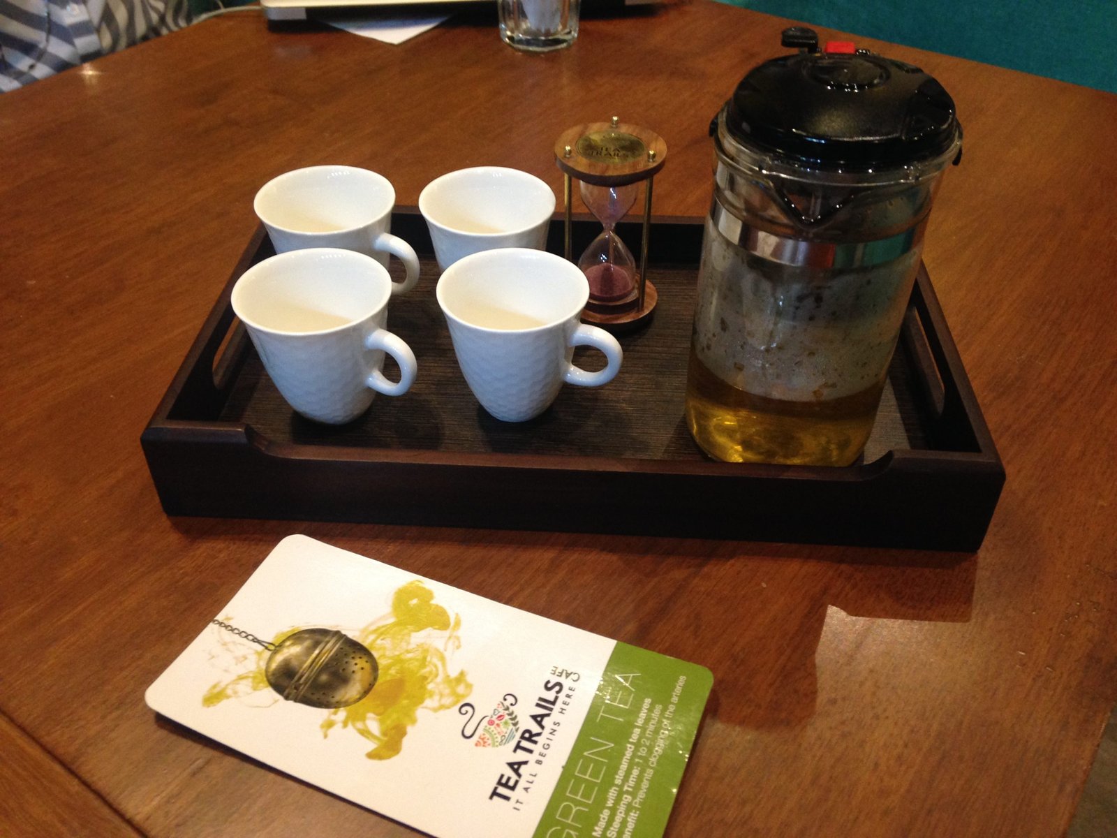 steeping card presentation