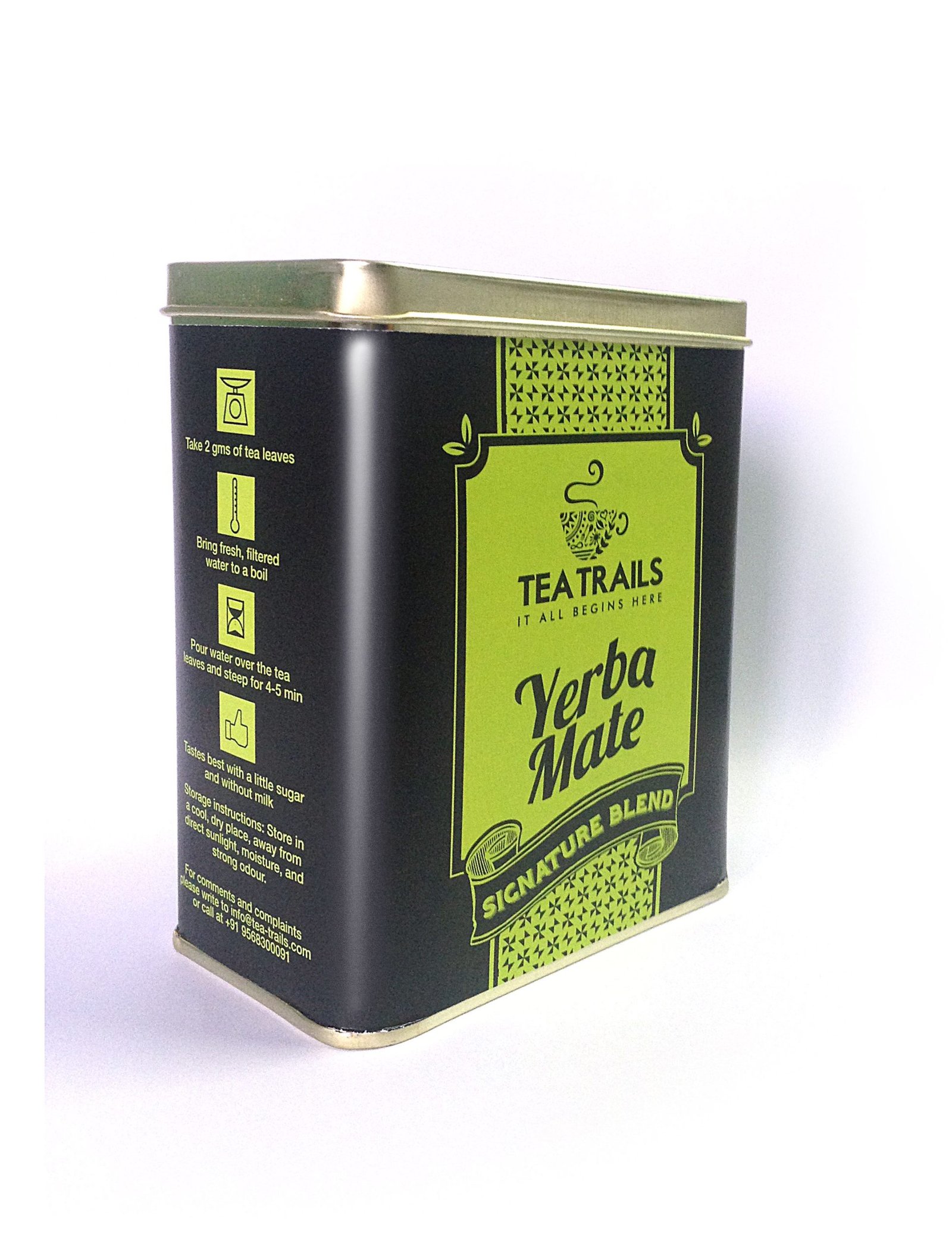 Yerba Mate tea tin