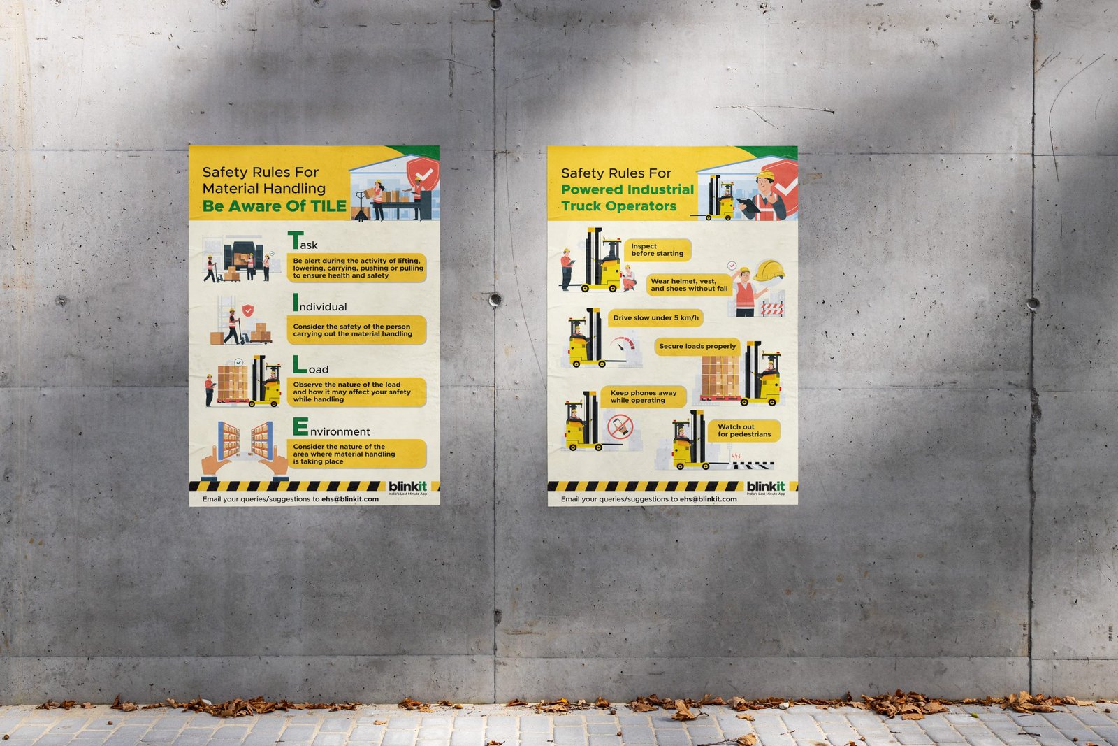Poster on wall