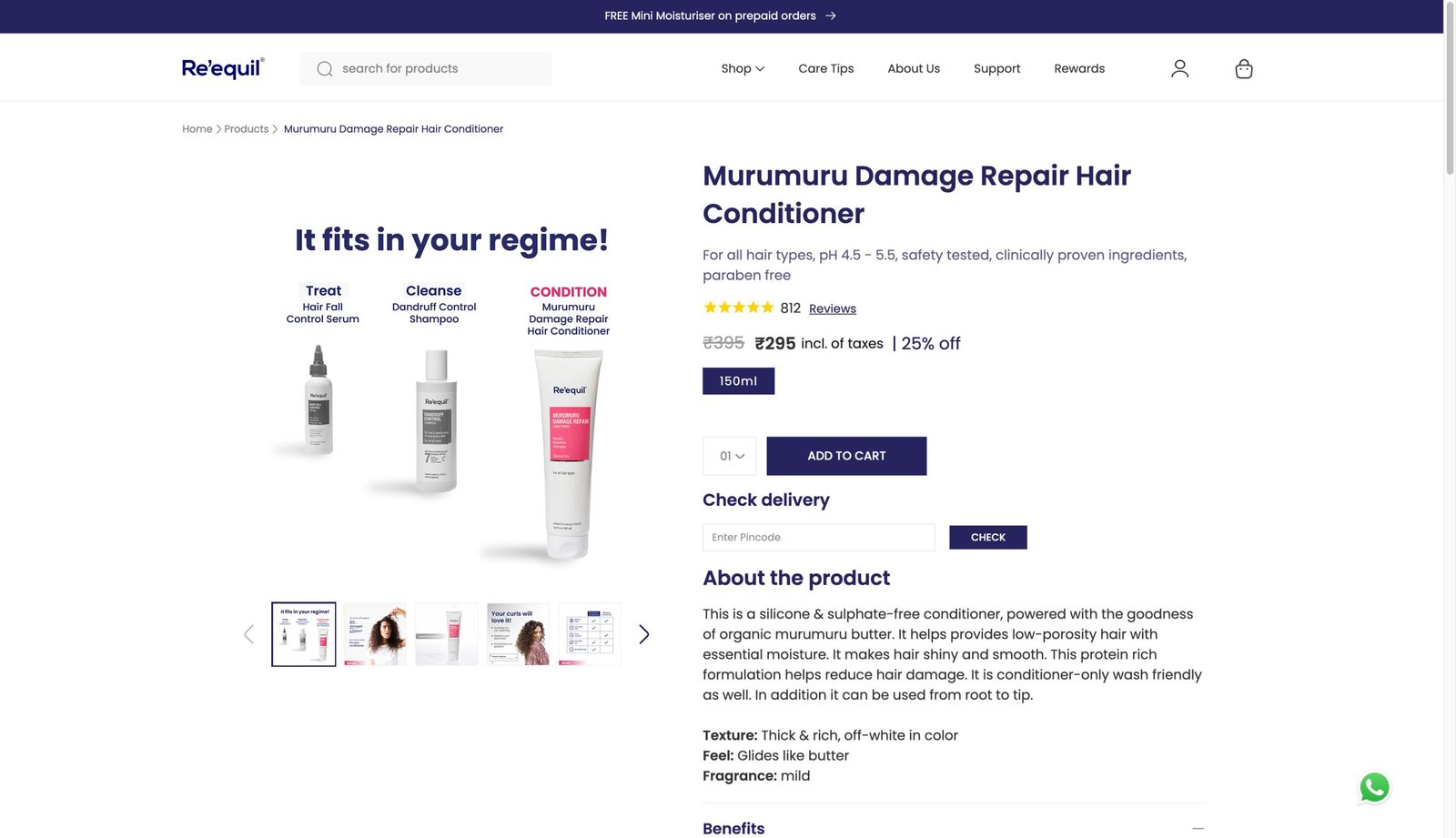 Murumuru webpage mockup