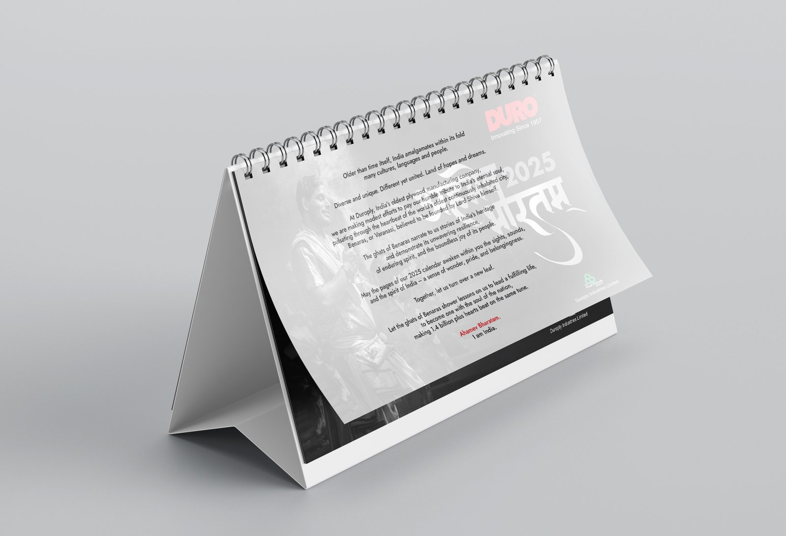 Desk Calendar flyleaf